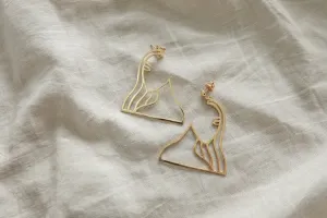 Marikit Earrings, Gold | MM x Choleil