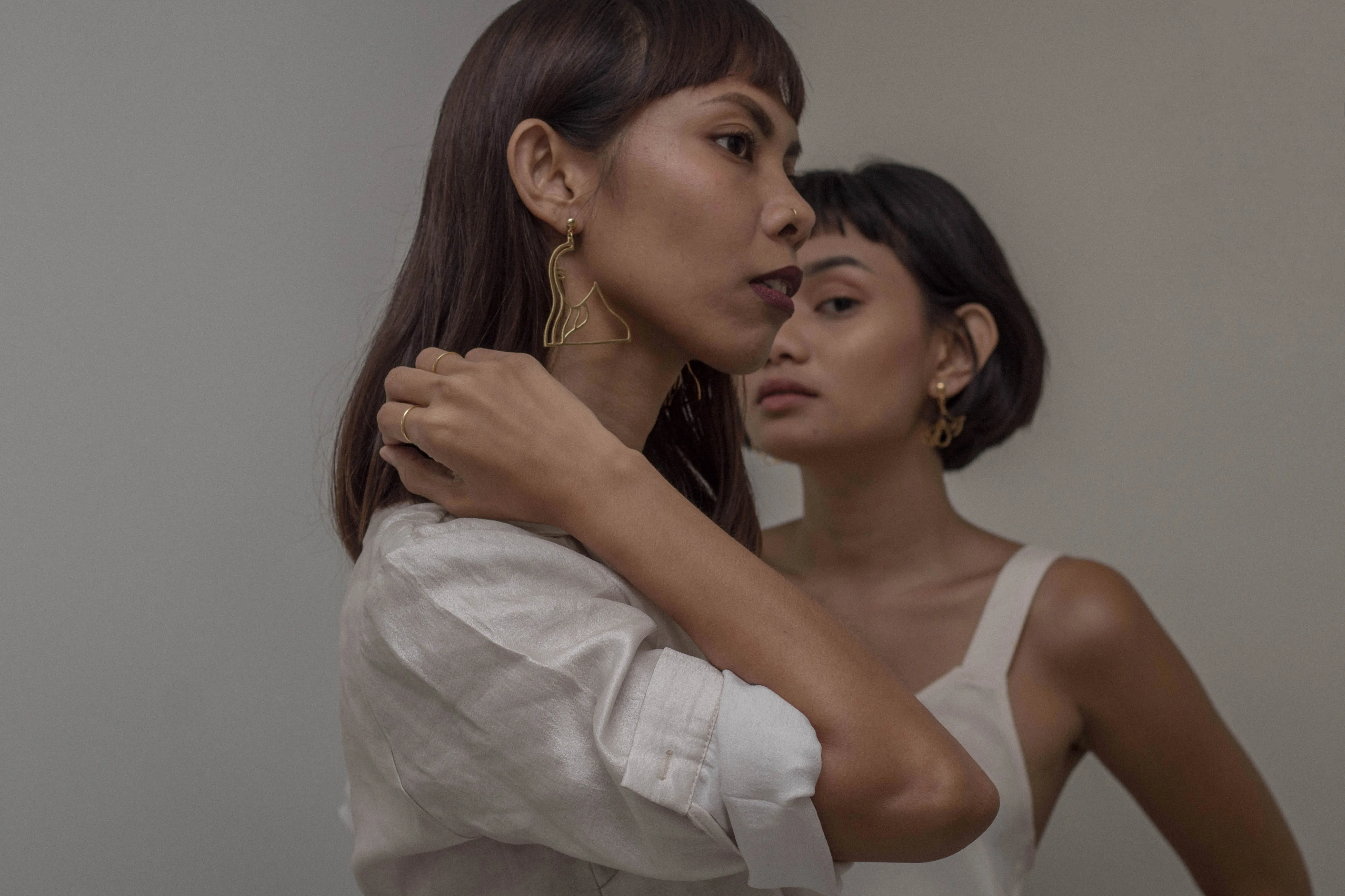 Marikit Earrings, Gold | MM x Choleil