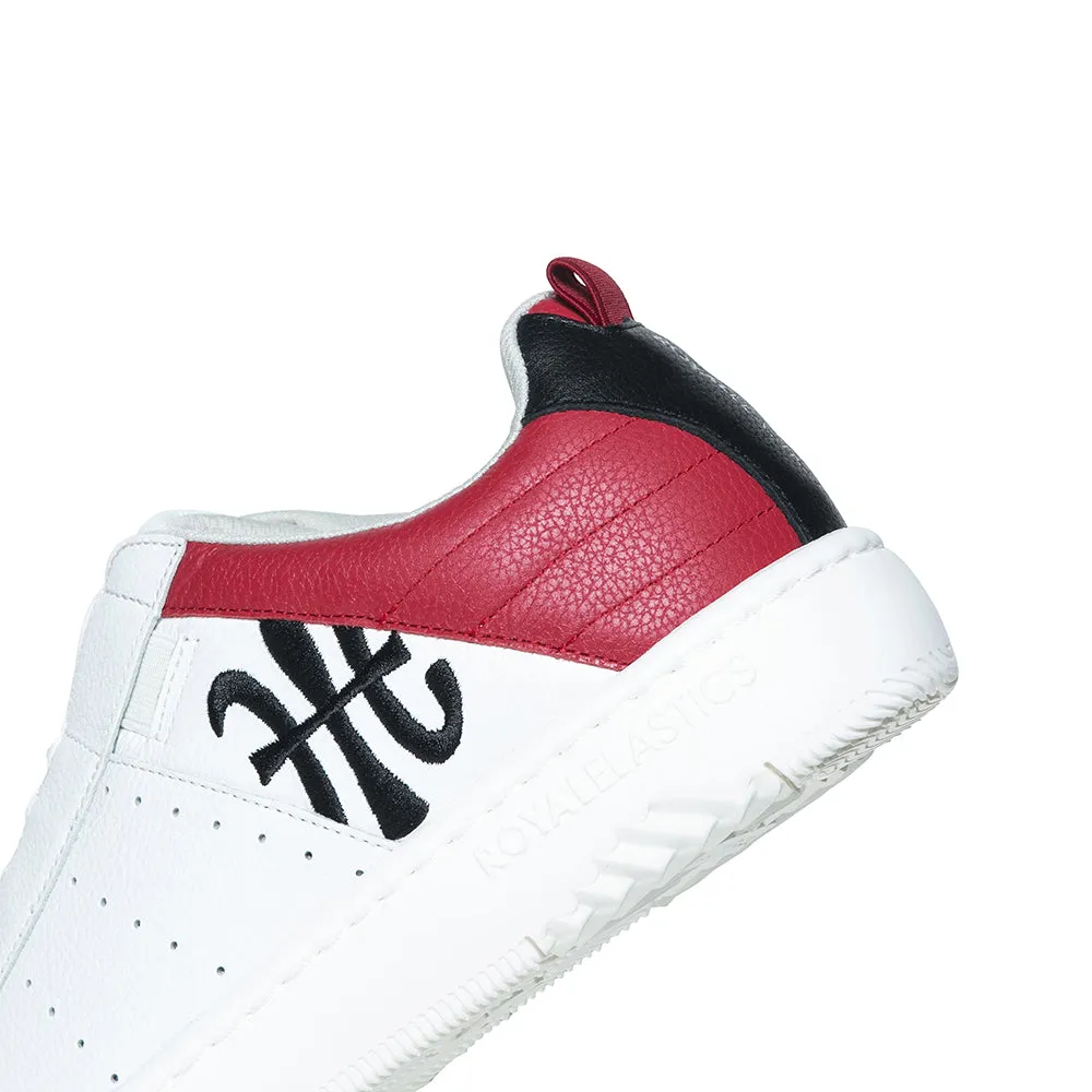 Men's Icon 2.0 White Red Leather Sneakers 06502-019