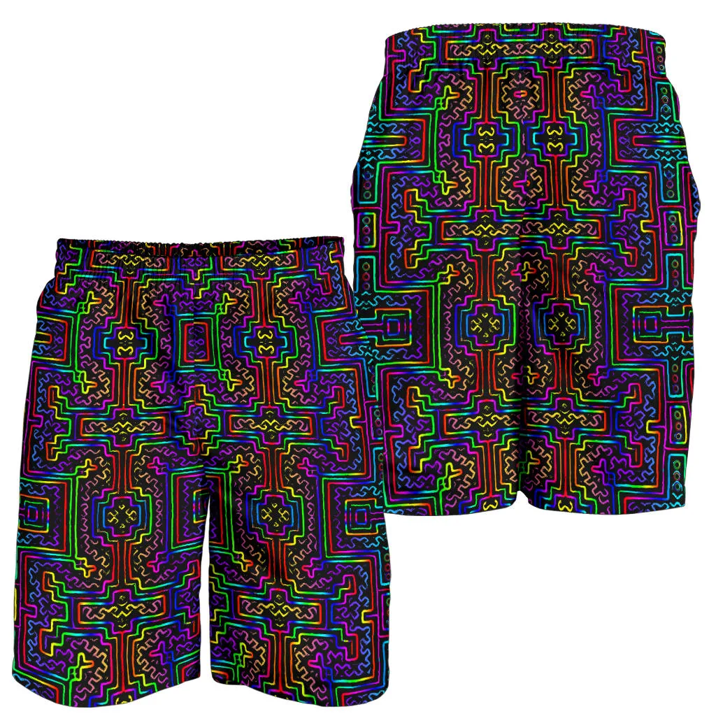 Prismatic Overlay Men's Shorts