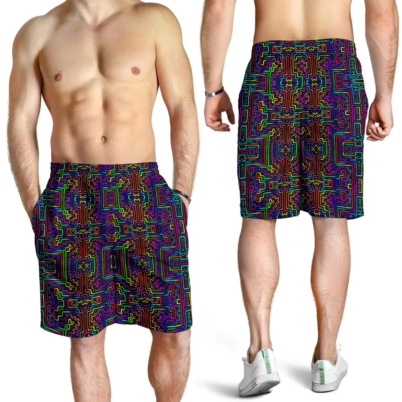 Prismatic Overlay Men's Shorts