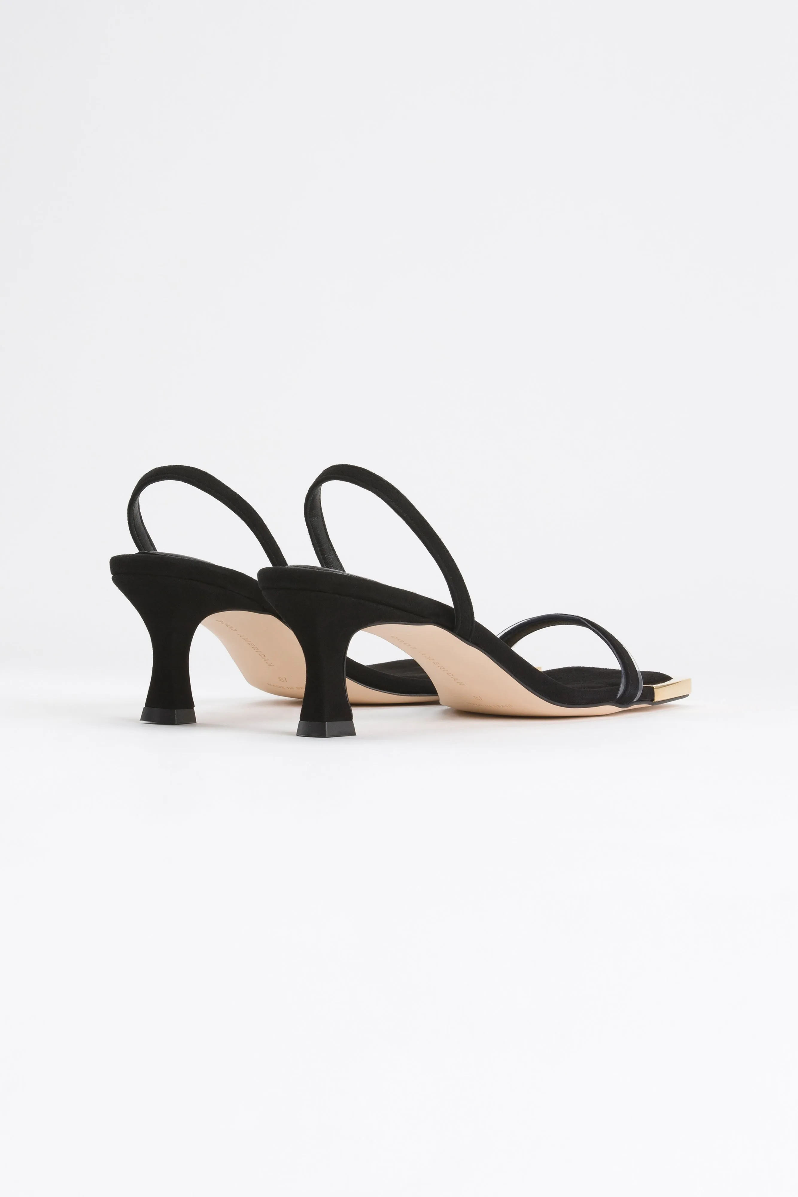 SQUARE TOE SLINGBACK | SUEDE BLACK001