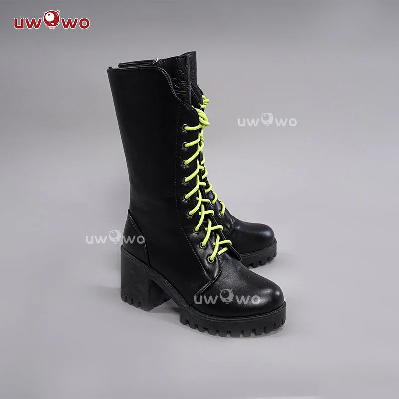 Uwowo V singer Rin Rascal Collab Witch Gothic Cosplay Shoes