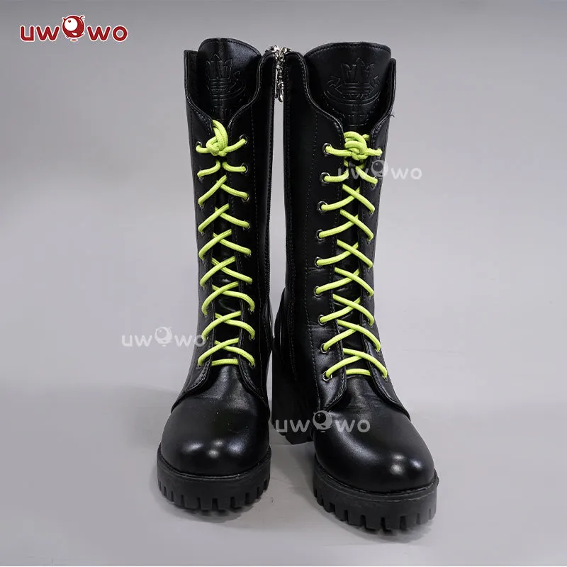 Uwowo V singer Rin Rascal Collab Witch Gothic Cosplay Shoes