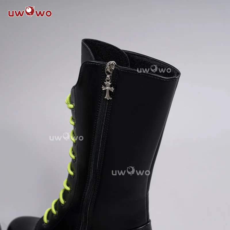 Uwowo V singer Rin Rascal Collab Witch Gothic Cosplay Shoes