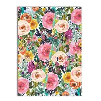 Watercolor Floral Wall Art Canvas Painting Print