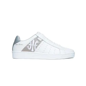 Women's Icon White Brown Logo Leather Sneakers 91912-078